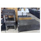 Weathered Dark Gray Coffee & End Tables.