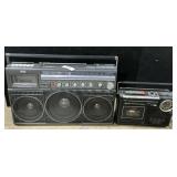 Magnavox Boombox & Sanyo Radio Cassette Player.