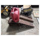 Steel Automotive Ramps, Fuel Can.
