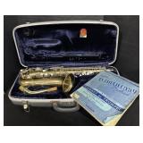 Vintage Conn Brass Saxophone.