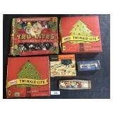 Vtg Christmas Lightbulbs, Lifelike Trees, Angels.