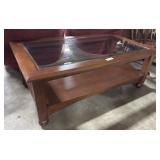 Modern Glass Top Coffee Table.