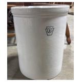 Blue Decorated Stoneware Crock.