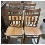 (4) Maple Dining Chairs.