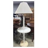 Vtg Floor Lamp End Table.