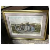 Large Berry Pickerï¿½s Framed Art Print.