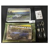 2023 & 2025 Jeep Wrangler Booklets, Jeep Tool Kits