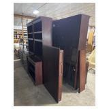 Dark Mahogany Credenza Computer Desk Office S