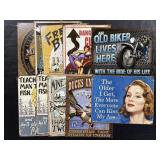 10 Metal Signs (Beer, Hot Rod, Biker).