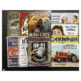 10 Metal Signs (Allis Chalmers, POW MIA).