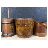 Butter Churn & Firkin Pails.