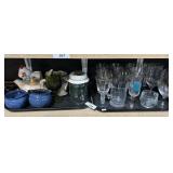 Pottery Mugs, New Brunswick Shell Pitcher.