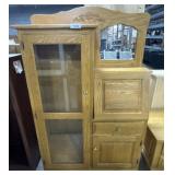 Grainy Oak Side by Side Secretary Desk.