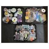 Large Lot Of Crafting Supplies, Ribbon, Hotglue