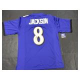 Autographed Lamar Jackson Jersey.