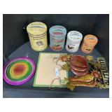 Rustic Style Canisters, Hanging Sign.
