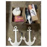 Anchor Wall Art, Dustbuster, Power Strip.