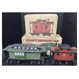 2 Train Car Decanters.