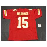 Autographed Patrick Mahomes Jersey.