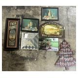 Rustic Style Signs, Half Tone Prints.