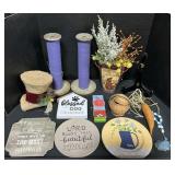Industrial Bobbin Spools, Rustic Signs, Christmas.