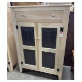Rustic Style Pine Single Drawer Jelly Cabinet w/
