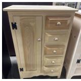 Rustic Style Pine Sewing Cabinet/Combination