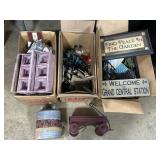 Rustic Decorative Signs, Metal Butterflies.