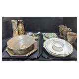 Ceramic Plates, Mugs, Vases.