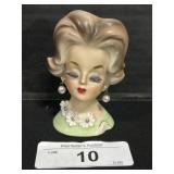 Vtg Napcoware Japan C6426 Lady Head Vase.