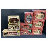 NOS Ginger Cottages, Trains & Ornaments.