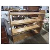 Vtg Oak Bookshelf.