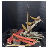 Wooden Bird Statue, Masher, Pan.