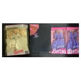 NOS 1980-1990s Barbie Dolls, Happy Holidays.