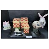 Rustic Style Tins, Christmas Ornament, Easter.