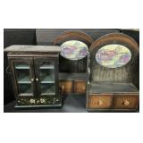 Wooden Rustic Style Display Shelves.
