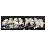 Large Lot Of Mugs. Norman Rockwell, Exxon Tiger