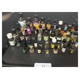 Lot Of Various Bottles Of Essential Oils.