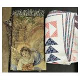 Flying Geese Quilt & Angel Throw Cover.