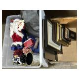 Picture Frames, Christmas Santa, Storage Tote.