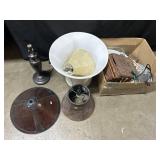 Lamp, Shades, Kitchenware.