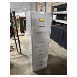 Pressed Steel Filing Cabinet.