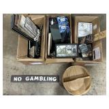 Rustic Wooden Signs, NOS Star Projectors.