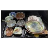 Handmade Pottery Bowls & Plates.