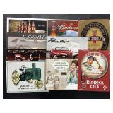 9 Metal Signs (John Deere, Babe Ruth).