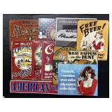 13 Metal Signs (Indian Motorcycle, Ford GT).