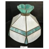 Slag Glass Lamp Shade.