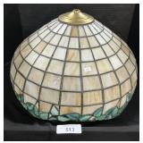 Slag Glass Ivy Lamp Shade.