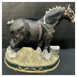 Cast Iron Clydesdale Horse Doorstop.