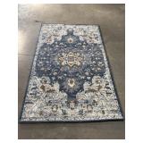 Blue Medallion Area Rug.